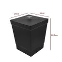 Ver imagem 5 de Kit Banheiro 4 Peças Lixeira Dispenser Porta Escova e Porta Algodão - Stolf