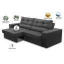 Ver imagem 3 de Sofá Retrátil e Reclinável 3 Lugares 2,30m com Molas Milena Suede Rover & Beato