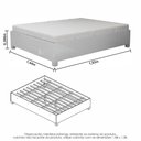Ver imagem 3 de Quarto Completo Casal Anjos Plus Sapateira 2 Portas Premium e Cama Carioca Móveis
