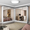Ver imagem 1 de Closet Casal Duplo Fortaleza 6 Portas Premium 12 Prateleiras