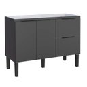 Ver imagem 1 de Gabinete de Cozinha Preto em Madeira 114cm Cisne Cozimax