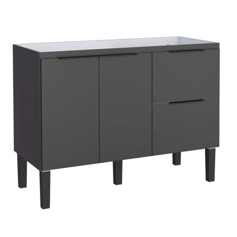 Gabinete de Cozinha Preto em Madeira 114cm Cisne Cozimax