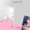 Ver imagem 2 de Mesa Dobrável Notebook MDF Suporte Portátil Luz Ventilação