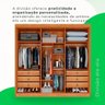 Guarda-roupa Casal 6 Portas 6 Gavetas Granada Mdf Sallêto Cinamomo com Off White - 5