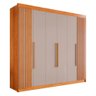 Guarda-roupa Casal 6 Portas 6 Gavetas Granada Mdf Sallêto Cinamomo com Off White - 9