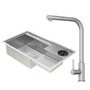 Ver imagem 1 de Kit Cuba Gourmet Veneza Aço Inox 304 e Torneira Gourmet Toronto Aço Inox Goldenx