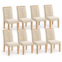 Ver imagem 3 de Conjunto 8 Cadeiras para Sala de Jantar Carol