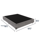 Ver imagem 3 de Cama Box Viúvo 128x188 Cinza