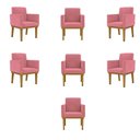 Ver imagem 1 de Kit 07 Poltronas Decorativa Reforçada - Balaqui Decor Rosa