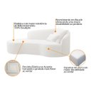Ver imagem 4 de Divã Recamier Curvo Sala de Estar Recepção Inglaterra 200cm Lado Esquerdo Bouclé