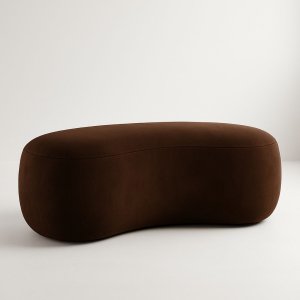Puff Redondo Orgânico Moderno Feijão Sala Quarto Recpção Luxo 100cm