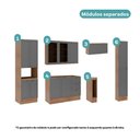 Ver imagem 5 de Cozinha Milla One 12 Portas 3 Gavetas MDF-MDP 310cm Nogal Móveis Carraro
