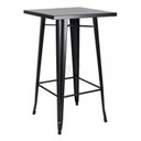 Ver imagem 1 de Mesa Bistro Tolix Alta Preta 60 X 60 Cm - Bar/café