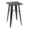 Mesa Bistro Tolix Alta Preta 60 X 60 Cm - Bar/café - 3