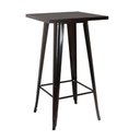 Ver imagem 4 de Mesa Bistro Tolix Alta Preta 60 X 60 Cm - Bar/café