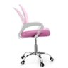 Cadeira de Escritório Secretária Base Cromada com Rodinha Fortt Lisboa Rosa - Csf02-r - 3