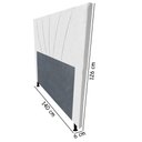Ver imagem 3 de Cabeceira Cama Box Casal Dallas 140Cm Corano Branco - Abmaza