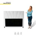 Ver imagem 2 de Cabeceira Cama Box Casal Dallas 140Cm Corano Branco - Abmaza