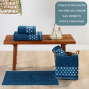 Ver imagem 5 de Jogo Toalhas de Banho e Rosto Romance C/ 5 Pçs Super Luxo Gigante Grossa:azul