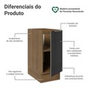Ver imagem 3 de Balcão de Cozinha 35 Cm 1 Porta (sem Tampo) Rustic/preto Lux Madesa Rustic/preto
