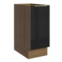 Ver imagem 1 de Balcão de Cozinha 35 Cm 1 Porta (sem Tampo) Rustic/preto Lux Madesa Rustic/preto