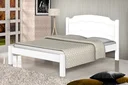 Ver imagem 1 de Cama Casal Lais 100% Mdf e Estrado 100% Madeira Basoto - Branco