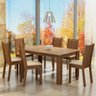 Conjunto Sala de Jantar Madesa Analu Mesa Tampo de Madeira com 6 Cadeiras - 2