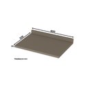 Ver imagem 4 de Balcão 60cm com Tampo 2 Portas Connect Henn - Duna/cristal