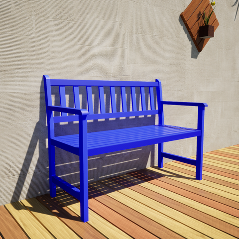 Banco De Madeira 2 Lugares Para Jardim E Varanda Suze 