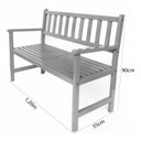 Ver imagem 3 de Banco De Madeira 2 Lugares Para Jardim E Varanda Suze