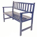 Ver imagem 4 de Banco de Madeira 2 Lugares para Jardim e Varanda Suze Azul/Del Rey