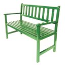 Ver imagem 1 de Banco de Madeira 2 Lugares para Jardim e Varanda Colorido Suze Verde