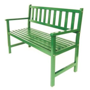 Banco De Madeira 2 Lugares Para Jardim E Varanda Colorido Suze 