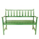 Ver imagem 2 de Banco de Madeira 2 Lugares para Jardim e Varanda Colorido Suze Verde