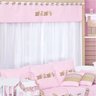 Cortina de Voil com Forro Baby 2,00 X 1,60M - Rosa - 1