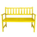 Ver imagem 2 de Banco De Madeira 2 Lugares Para Jardim E Varanda Colorido Suze Estrada 