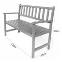 Ver imagem 3 de Banco De Madeira 2 Lugares Para Jardim E Varanda Colorido Suze Estrada 