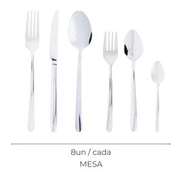 Faqueiro 54 Peças de Aço Inox com Caixa Litografada Viena - 3