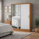 Ver imagem 1 de Guarda Roupa com Espelho e 2 Portas Sapphire -grand Line
