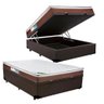 Cama Box Casal com Baú + Colchão Molas Ensacadas One Side Caribe 66x138x188:Branco - 8