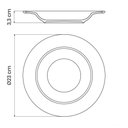 Ver imagem 3 de Prato Fundo Tramontina Rústico Verde em Porcelana Decorada 23 Cm Tramontina