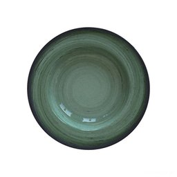 Prato Fundo Tramontina Rústico Verde em Porcelana Decorada 23 Cm Tramontina - 1
