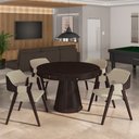 Ver mais imagens de Conjunto Mesa de Jogos Carteado Bellagio Tampo Reversível Verde e 4 Cadeiras Madeira Poker Base Cone
