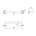 Ver imagem 2 de Barra Apoio 40cm Reto Conforto Polido 2310 Deca