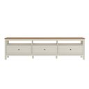 Ver imagem 6 de Conjunto 3 Peças 1 Rack 210cm, Estante e Armário Madeira Maciça Ananda CabeCasa MadeiraOriginals Branco Off White/Mel