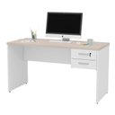 Ver imagem 4 de Mesa de Escritório 1.40x60 com Gaveteiro Tampo 30mm - Branco/dubai