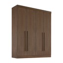 Ver imagem 1 de Guarda Roupa da Vinci 4 Portas 100% Mdf Castanho
