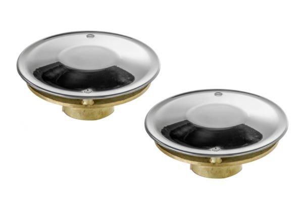 Dois Ralos Inox Anti-turbilhão Encaixe 50mm Para Piscina Nautilus - 1