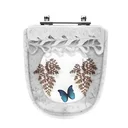Ver imagem 1 de Assento Sanitário Decorado Ibiza Branco com Borboleta para Vaso Incepa