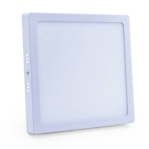 Plafon Led Sobrepor 18w Quadrado 3000k Branco Quente Bivolt -unidade